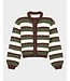 STIEGLITZ ST MOYA CARDIGAN STRIPE BROWN/GREEN/BIRCH