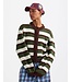 STIEGLITZ ST MOYA CARDIGAN STRIPE BROWN/GREEN/BIRCH