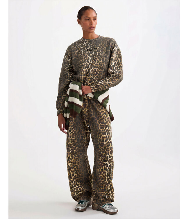 STIEGLITZ ST SABRINA SWEATER BROWN AOP