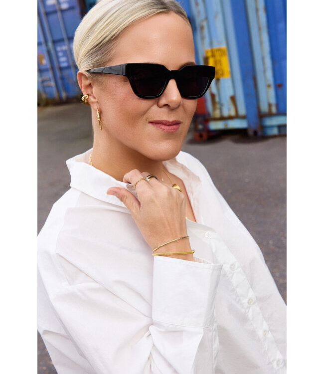 LES SOEURS LS DAVIS LS STROPPED BLOUSE WHITE