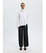 SELECTED FEMME SLWCOLWOMAN LS DETAIL TEE BRIGHT WHITE