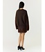 YAS YASARGY LS MOHAIR BLEND KNIT PULLOVER CHECK COFFEE BEAN