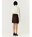 YAS YASARGY HW MOHAIR BLEND KNIT SKIRT COFFEE BEAN