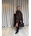 YAS YASARGY HW MOHAIR BLEND KNIT SKIRT COFFEE BEAN