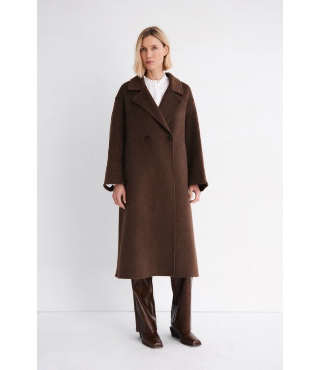MUS & BOMBON MBB DEW LONG COAT BROWN