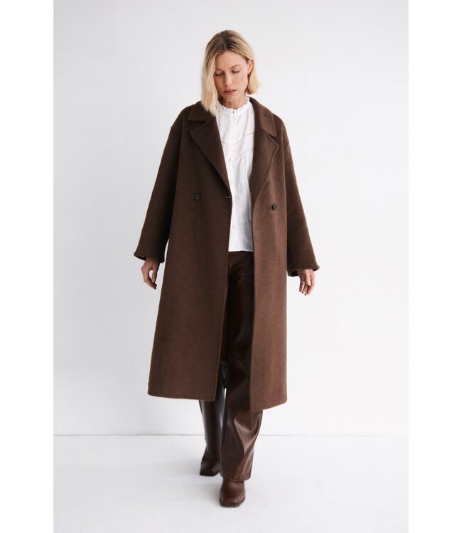MUS & BOMBON MBB DEW LONG COAT BROWN