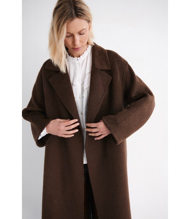 MUS & BOMBON MBB DEW LONG COAT BROWN