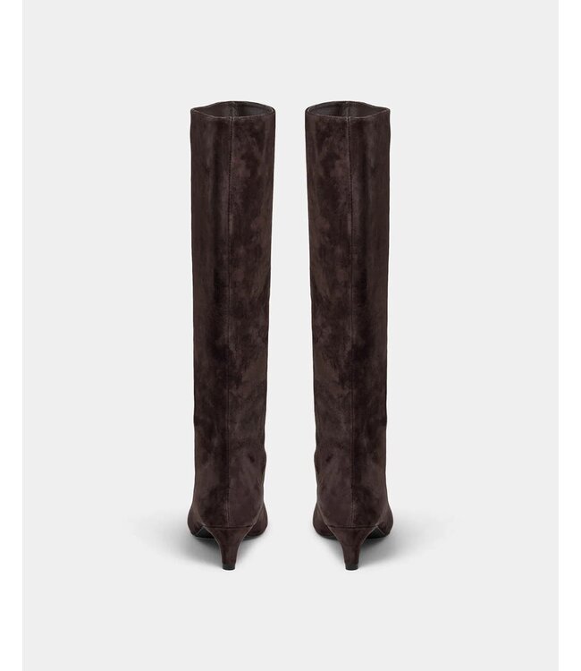 SOFIE SCHNOOR SS NOREENSW ANKLE SUEDE BOOT DARK COFFEE