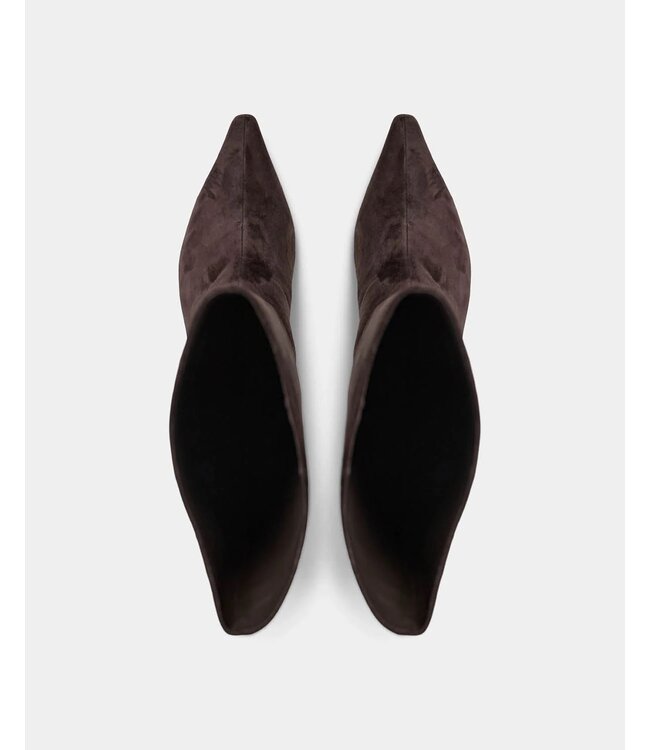 SOFIE SCHNOOR SS NOREENSW ANKLE SUEDE BOOT DARK COFFEE