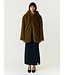 YAS YASSINDA LS FURRY JACKET DARK OLIVE