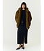 YAS YASSINDA LS FURRY JACKET DARK OLIVE