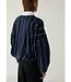 LAAGAM LA KELLY SWEATSHIRT NAVY STRIPED