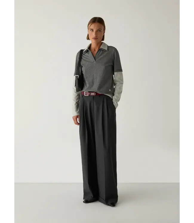 LAAGAM LA SMITH TAILORED PANTS GREY
