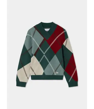 LAAGAM LA LAUFEY KNIT GREEN CHECKED