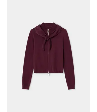 LAAGAM LA FRIDA ZIPPER KNIT PLUM