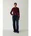 LAAGAM LA FRIDA ZIPPER KNIT PLUM