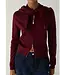 LAAGAM LA FRIDA ZIPPER KNIT PLUM