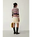 LAAGAM LA ILYANA POLO KNIT CAMEL STRIPED