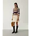 LAAGAM LA ILYANA POLO KNIT CAMEL STRIPED