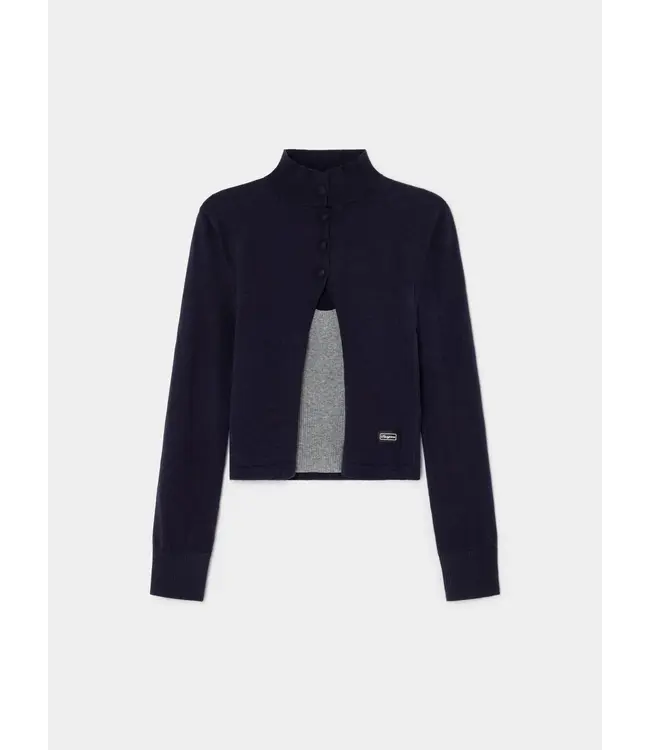 LAAGAM LA HALSEY CARDIGAN NAVY