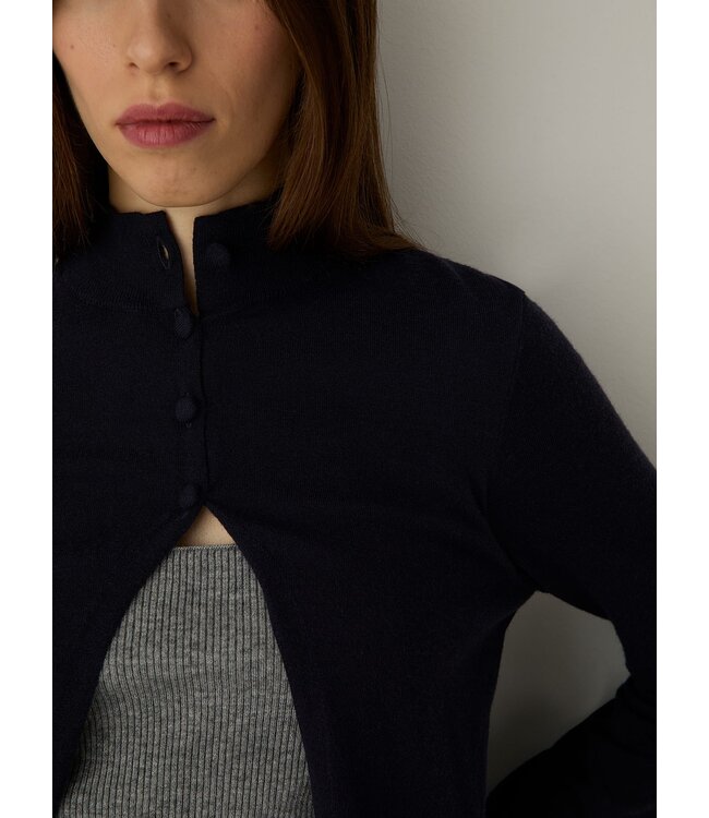 LAAGAM LA HALSEY CARDIGAN NAVY