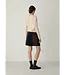 LAAGAM LA LIOR SHORT SKIRT NAVY BLUE TEXTURED