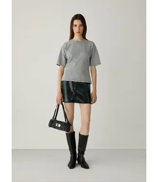 LAAGAM LA ELODIE SHORT SKIRT DARK GREEN