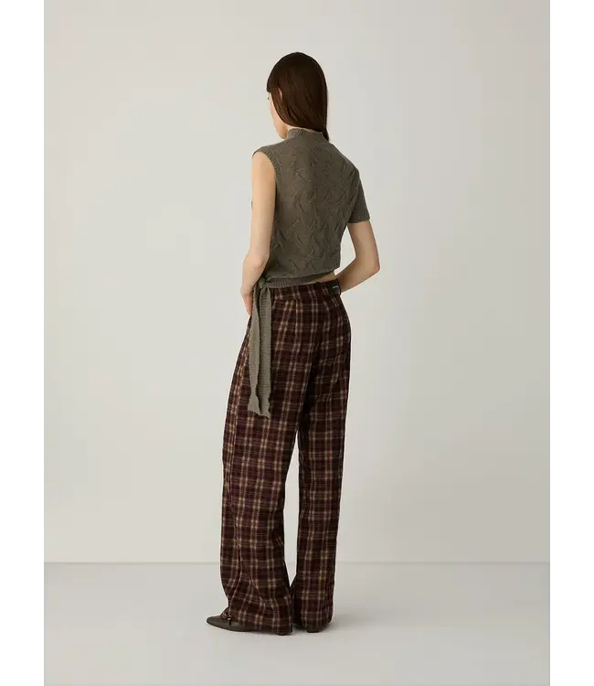 LAAGAM LA ZION PANTS BROWN SQUARED