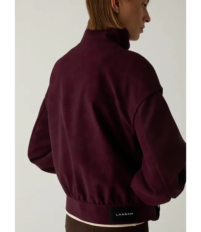 LAAGAM LA SIGNY BOMBER JACKET BURGUNDY