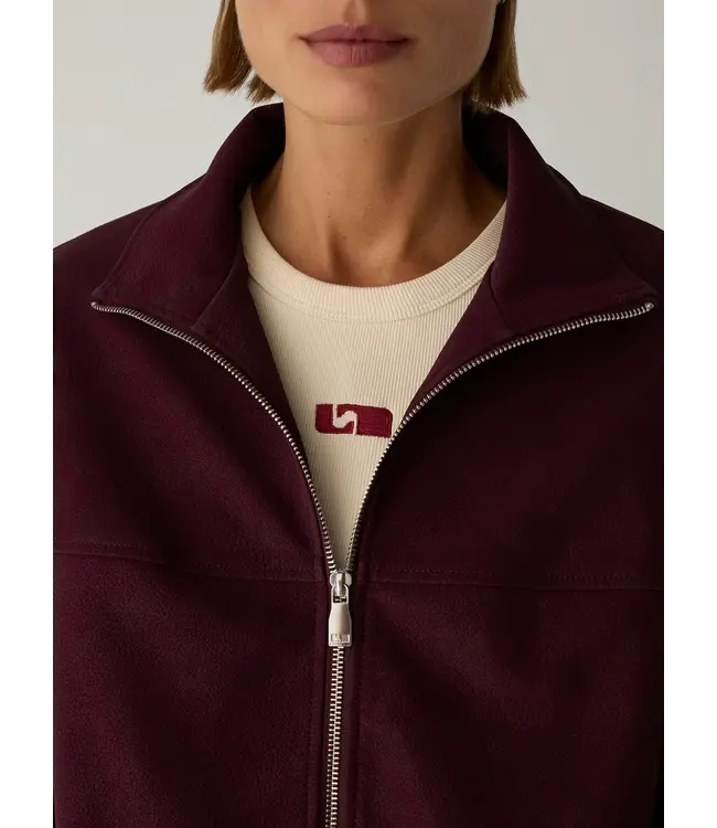 LAAGAM LA SIGNY BOMBER JACKET BURGUNDY