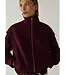 LAAGAM LA SIGNY BOMBER JACKET BURGUNDY
