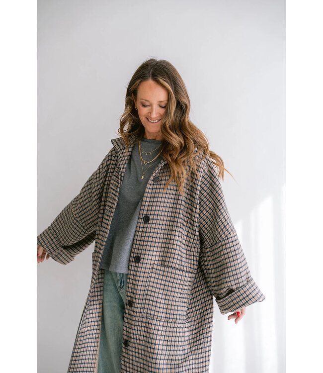 HELD HE NOOR JACKET LONG CHECK