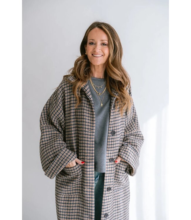 HELD HE NOOR JACKET LONG CHECK