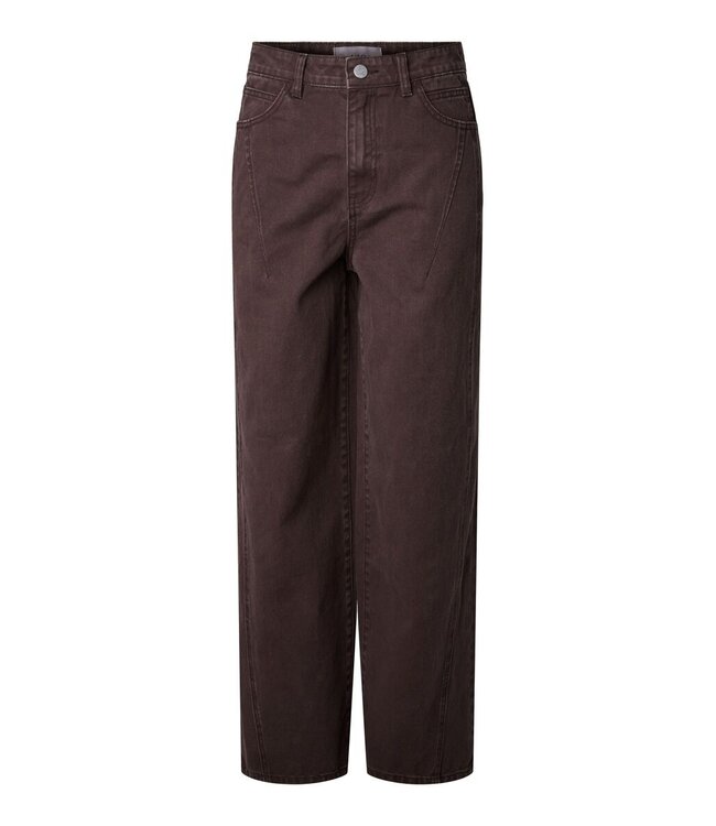 YAS YASSKY ANKO BARREL JEANS SEAL BROWN