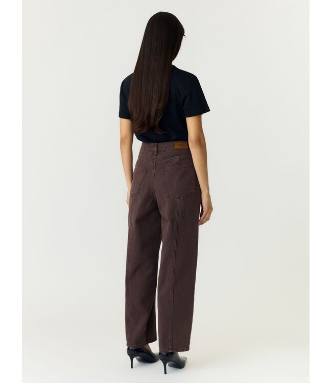 YAS YASSKY ANKO BARREL JEANS SEAL BROWN