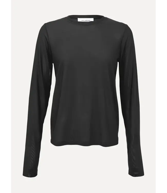 LES SOEURS LS LOES LS MESH TOP BLACK
