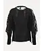 LES SOEURS LS CAROLE SWEATER MESH BLACK