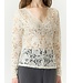 YAS YASLACEY LS V-NECK  LACE TOP NOOS