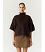 YAS YASTILDE 2/4 MOHAIR BLEND KNIT PULLOVER MOLE MEL