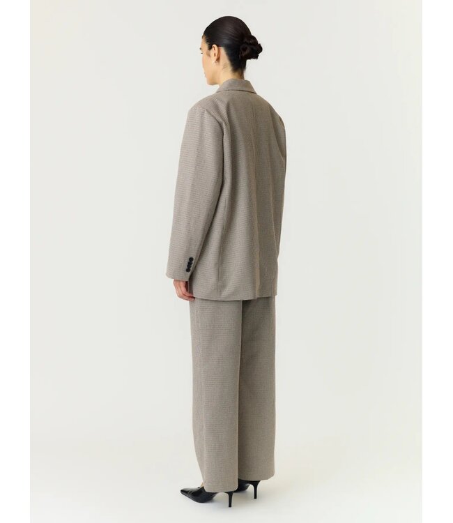 YAS YASCHEKKA LS OVERSIZE BLAZER NOOS BLACK/CHECKS