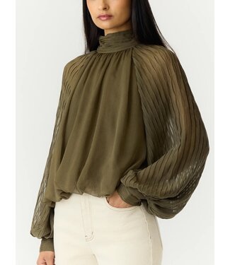 YAS YASOLERA LS TOP S. NOOS DARK OLIVE