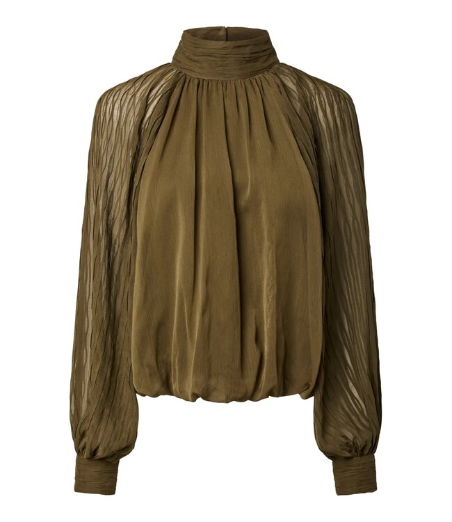 YAS YASOLERA LS TOP S. NOOS DARK OLIVE