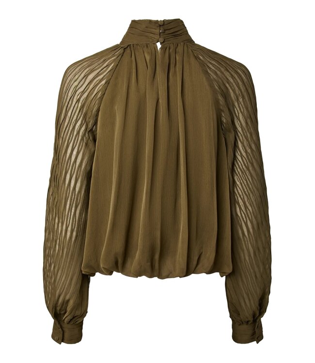 YAS YASOLERA LS TOP S. NOOS DARK OLIVE