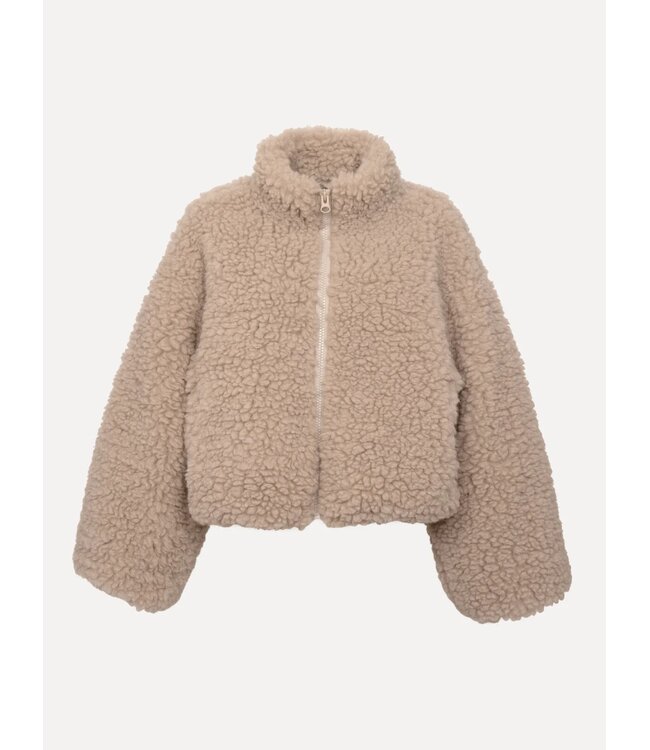 LES SOEURS LS TURNER BIG TEDDY VEST NATURAL