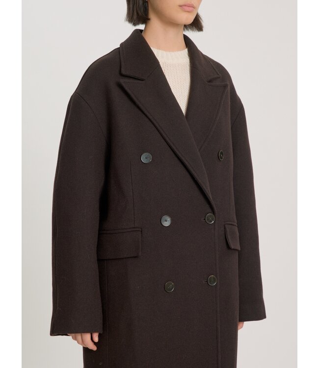 EDITED ED HAIMA COAT BLACK COFFEE