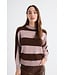 MUS & BOMBON MBB FAERI PULL STRIPEDE BROWN/MAUVE