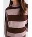 MUS & BOMBON MBB FAERI PULL STRIPEDE BROWN/MAUVE