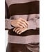 MUS & BOMBON MBB FAERI PULL STRIPEDE BROWN/MAUVE