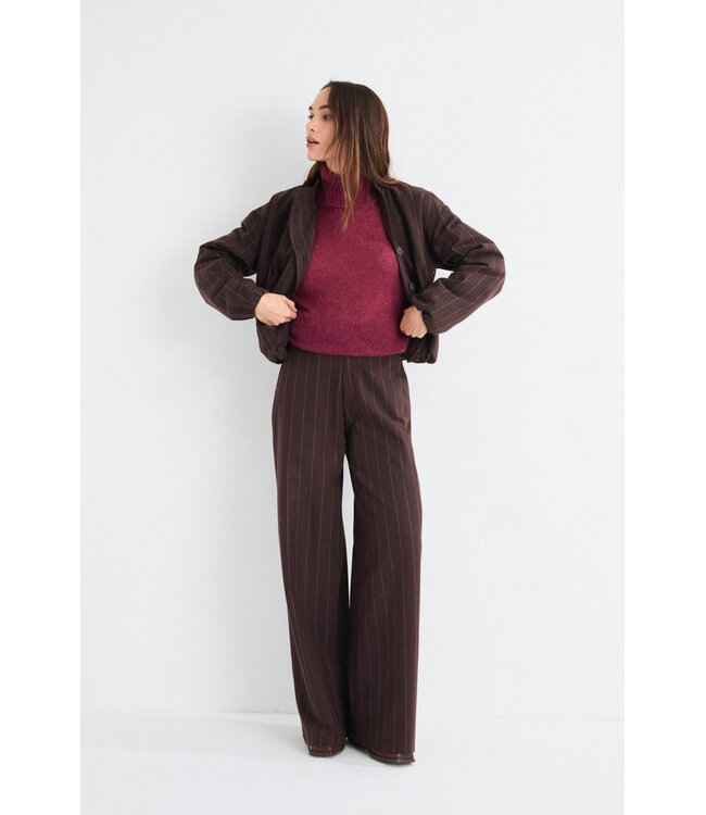MUS & BOMBON MBB URIEL PANTS BROWN STRIPE