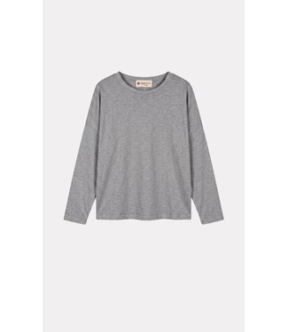 BLACK ROSE BR ALMA LS T-SHIRT GREY MELANGE